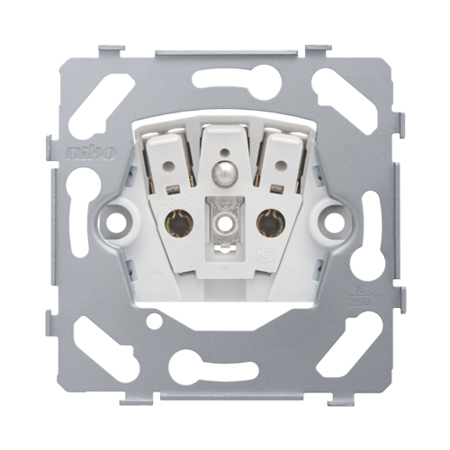 Base for socket outlet with pin earthing and shutters, flush-mounting ...