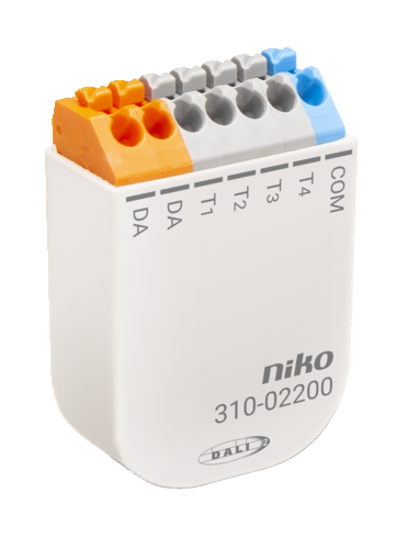 DALI-2 push-button interface with four potential-free inputs