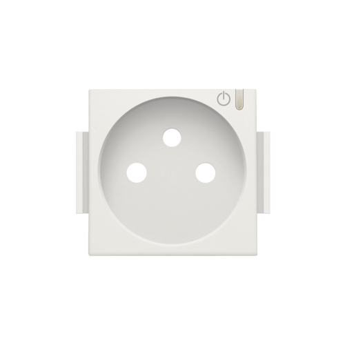 Finishing set for connected switching socket outlet with pin earthing ...