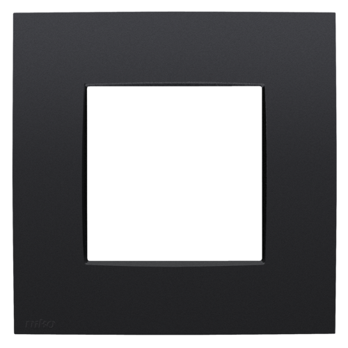 Single faceplate, Niko Intense matt black coated