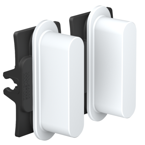 Niko Rocker set (2 onderdelen), Niko Home Control, steel white coated