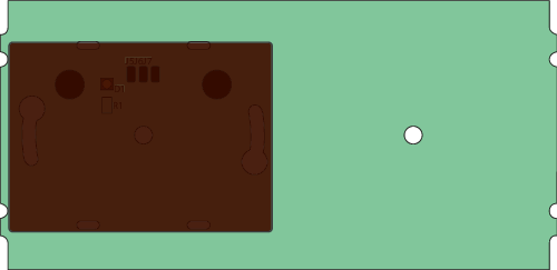 2 GANG BASE HORIZONTAL WITH UNIVERSAL IR-RECEIVER