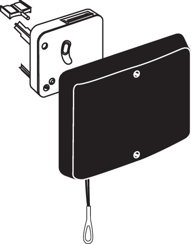 CENTRAL PLATE + MODUL FOR PULL-CORD SWITCH