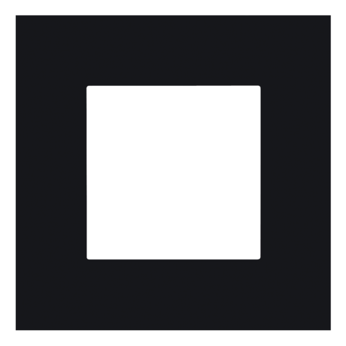 Single faceplate, Niko Pure steel black coated