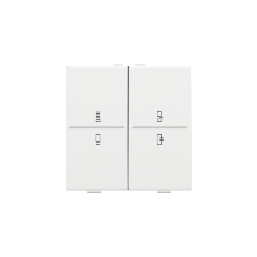 Double key with regime indication for push button with 4 control ...
