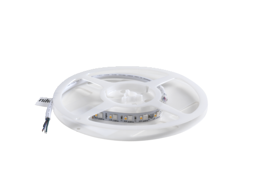 LED strip on roll with 120 RGBW LEDs/m (60 RGB + 60 warm white LEDs)