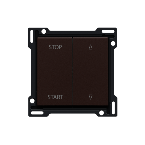 Finishing set for electrically separated roll-down shutter switch, dark ...