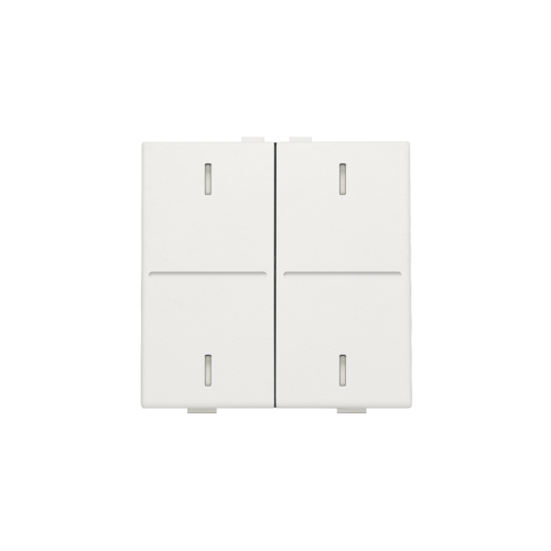 Double key for push button with 4 control buttons and 4 feedback LEDs ...
