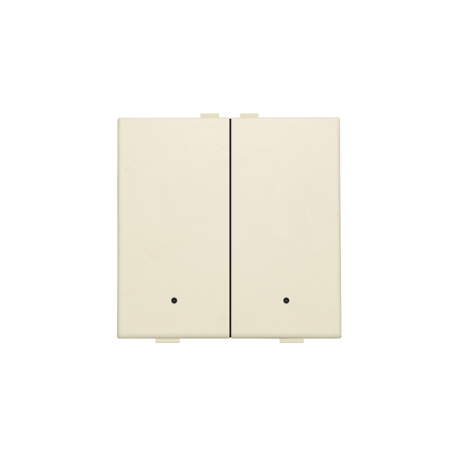 Tweevoudige drukknop met leds en comfortsensoren voor Niko Home Contro