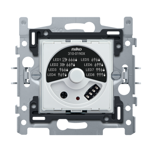 Base for universal rotary dimmer with PLC interference suppression