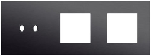 niko and… Threefold faceplate, horizontal 71 mm centre distance, for a