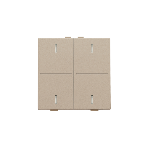 Double key for push button with 4 control buttons and 4 feedback LEDs ...