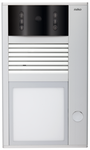 Surface-mounting external unit with 1 bell and colour camera