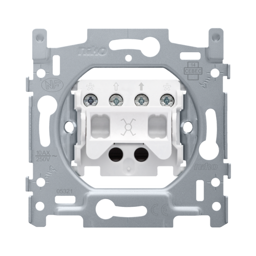 Base for an intermediate switch or intermediate pull switch 10 A, screw ...