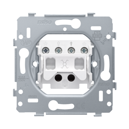 Base for an intermediate switch or intermediate pull switch 10 AX/250 ...