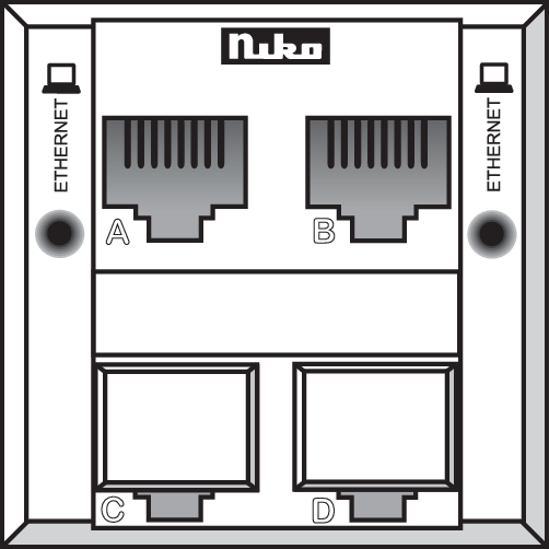 Aanpasser ultraterminal ethernet 10/100 baset afgeschermd
