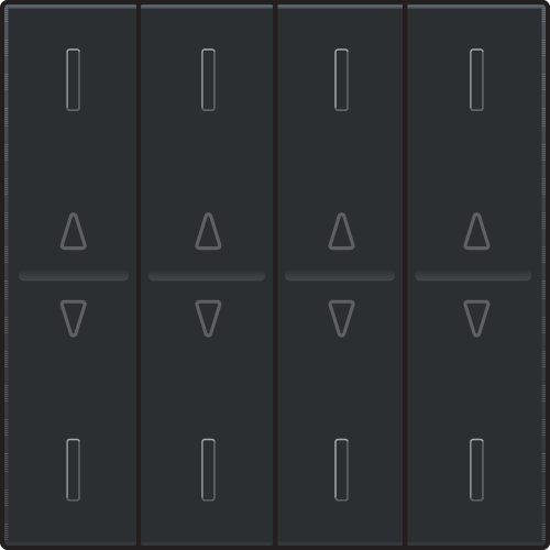 Fourfold key with 'up' and 'down' arrows for wireless switch or push ...
