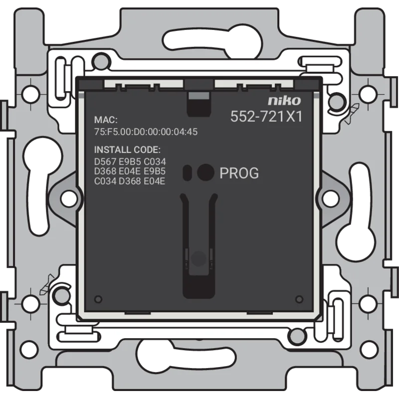 Connected single switch, base, 10 A, 71 x 71 mm, screw fixing, Zigbee®