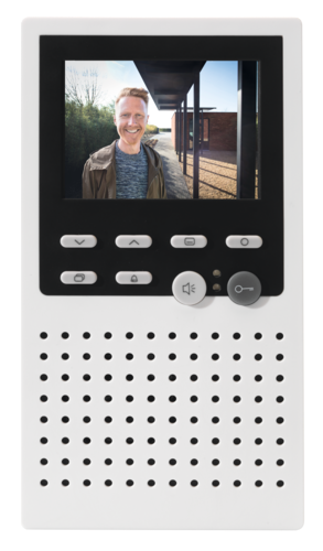 Compact programmable internal video unit for surface-mounting, with ...
