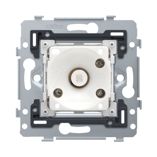 Base for 6A push button N.O. with amber LED with E10 lamp base, screw ...