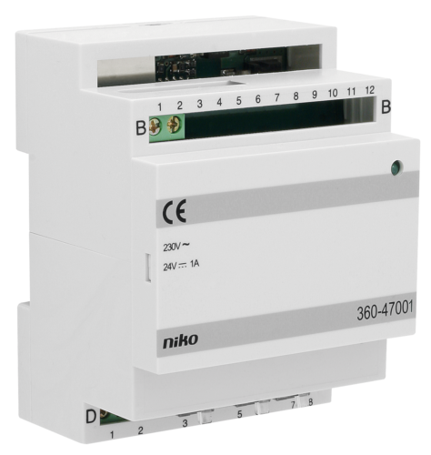 Modulaire voeding 24 Vdc, 1 A voor daglichtstuurmodule